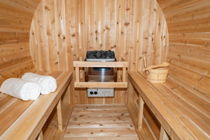Dundalk Leisurecraft Canadian Timber Serenity Outdoor Barrel Sauna 2-4 Person CTC2245W