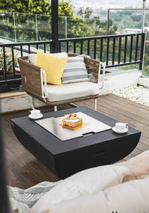 Modeno by Elementi -Aurora Concrete Fire Pit/Table-Modern OFG114