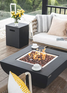 Modeno by Elementi -Aurora Concrete Fire Pit/Table-Modern OFG114