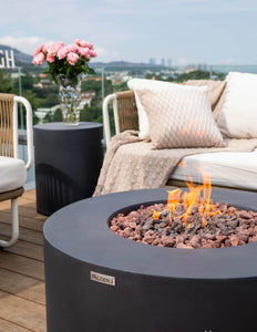 Modeno by Elementi - Venice Concrete Fire Pit/Table-Dark Grey Modern OFG113