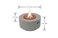 Load image into Gallery viewer, Modeno by Elementi-Waterford Concrete Fire Pit/Table Grey Modern OFG152