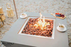 Modeno by Elementi Westport Concrete Fire Pit/Table-Modern OFG135