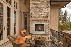 Napoleon Riverside Clean Face 36 Outdoor Electronic Ignition Gas Fireplace + Remote GSS36CFN