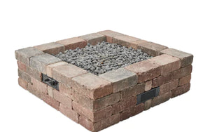 Outdoor GreatRoom Company Bronson Square Gas Fire Pit Kit BRON5151-K