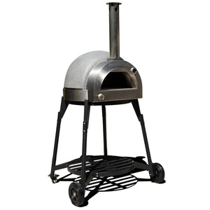 Pinnacolo L'Argilla Thermal Clay Gas Pizza Oven with Cart-PPO-8-08