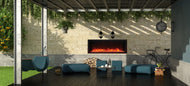 Remii by Amantii Extra Slim Electric Fireplace- Vent Free Indoor/Outdoor Fireplace 4 Sizes 1027-XS