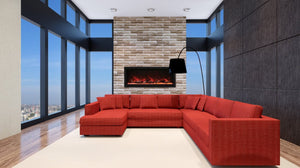 Remii by Amantii Extra Tall Electric Fireplace- Vent Free Indoor/Outdoor Fireplace 3 Sizes 1027-XT