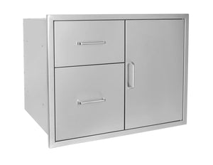 Wildfire Ranch Stainless Steel Horizontal 30" x 24"Door & Drawer Combo WF-DDWCOMBO3024-SS