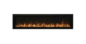Amantii Symetry Xtra Slim Smart Modern Style Electric Fireplace -Vent Free Indoor/Outdoor 3 Sizes SYM-SLIM
