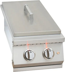 KoKoMo Grills- Professional Built-In Double Side Burner w/Removable Lid KO-BAK2BG-PRO