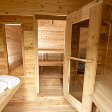 Load image into Gallery viewer, Dundalk Leisurecraft Canadian Timber Georgian Outdoor 2-6 Person Cabin Sauna w/ Changeroom-CTC88CW
