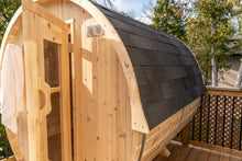 Load image into Gallery viewer, Dundalk Leisurecraft Canadian Timber Harmony Outdoor Barrel 2-4 Person Sauna CTC22W