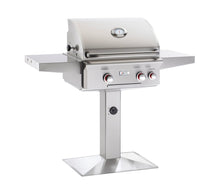 Load image into Gallery viewer, American Outdoor Grill (AOG) T-Series 24-Inch 2-Burner Natural Gas Grill On Pedestal With Rotisserie - 24NPT