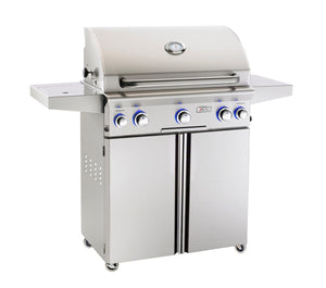 American Outdoor Grill (AOG) 30" Portable Stainless-Steel Grill w/Cart Propane-Rotisserie Backburner 30PCL