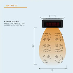 Bromic Tungsten Smart Heat 500 Portable Gas Heater BH0510001
