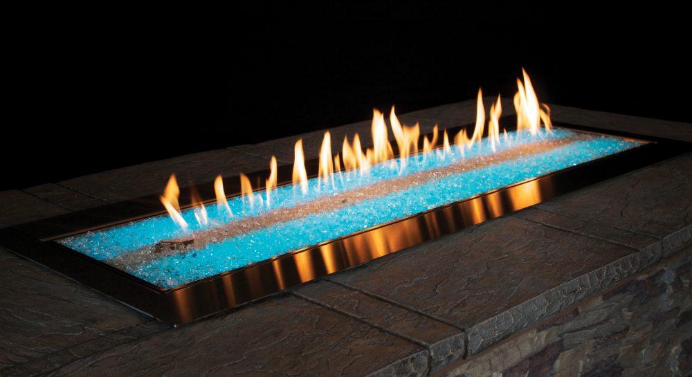 Empire Carol Rose Coastal Collection Outdoor Linear- Gas Fire Pit 48