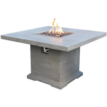 Load image into Gallery viewer, Elementi Birmingham Gas Fire Dining Table- Classic Contemporary Grey OFG202