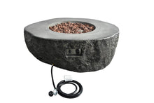 Load image into Gallery viewer, Elementi Boulder Gas Boulder/Natural Look Round Concrete Fire Table- OFG110