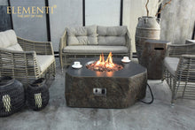 Load image into Gallery viewer, Elementi Columbia Gas Rustic/Natural Look Round Concrete Fire Table- OFG105