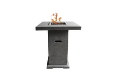 Load image into Gallery viewer, Elementi Montreal Gas Bar Fire Table-Pub Height Dark Grey OFG221-DG