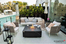 Load image into Gallery viewer, Elementi Plus Sofia Black Marble/Porcelain Fire Table-Contemporary OFP103BB
