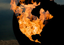 Load image into Gallery viewer, Fire Pit Art- Gas &amp; Wood Fire Pit -Third Rock/Mother Earth Globe