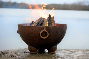 Fire Pit Art - Gas and Wood Fire Pit- Nepal