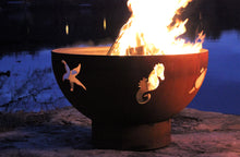 Load image into Gallery viewer, Fire Pit Art - Gas and Wood Fire Pit- Sea Creatures