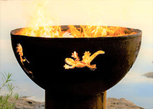 Load image into Gallery viewer, Fire Pit Art - Gas and Wood Fire Pit- Kokopelli