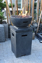 Load image into Gallery viewer, Modeno by Elementi Exeter Gas Concrete Column Fire Pit/Fire Bowl- Tall OFG612