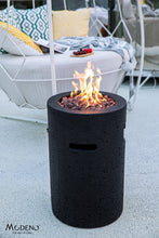 Load image into Gallery viewer, Modeno by Elementi - Lava Tube Black Tall Concrete Gas Fire Pit- OFG602