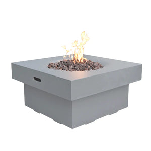 Modeno by Elementi- Branford Gas Square Concrete Fire Pit/Table-2 Colors OFG141