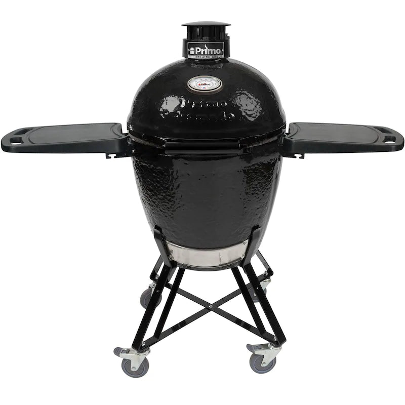 Primo Round All-In-One Kamado Charcoal Ceramic Grill & Smoker PGCRC
