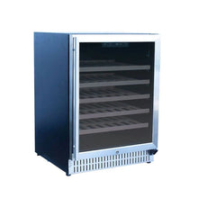 Load image into Gallery viewer, Summerset Grills -Stainless Steel 24&quot; Deluxe Outdoor Rated Dual Zone Wine Cooler SSRFR-24WD