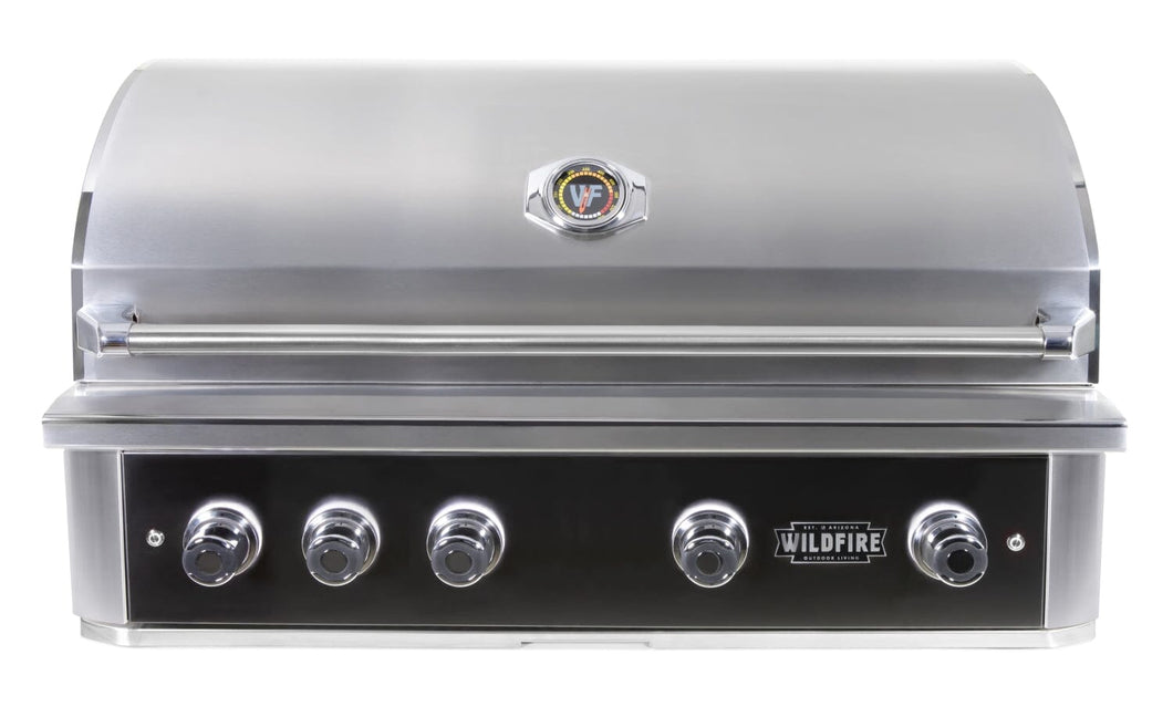 Wildfire Ranch PRO 42-inch Gas Grill -Black Stainless 3 sizes WF-PRO42G-RH