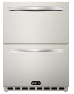 Wildfire Outdoor Living 24 Inch Dual Drawer Outdoor Refrigerator WFRDD-24