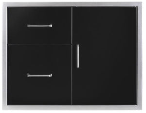 Wildfire Black Stainless Steel Drawer/Door Combo 30" x 24" WF-DDWCOMBO3024-BSS