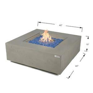 Elementi Plus Capertee Sandstone Square Fire Table-Contemporary OFG411SG