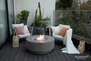 Elementi Plus Colosseo Round Fire Table-Contemporary OFG414LG