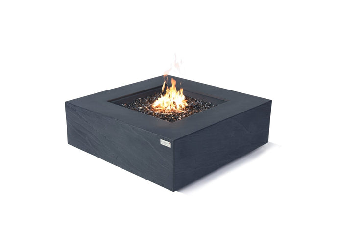 Elementi Plus Roraima Sandstone Square Fire Table-Contemporary OFG411SL