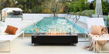 Load image into Gallery viewer, Elementi Plus Valencia Black Marble/Porcelain Fire Table-Contemporary OFP102BB