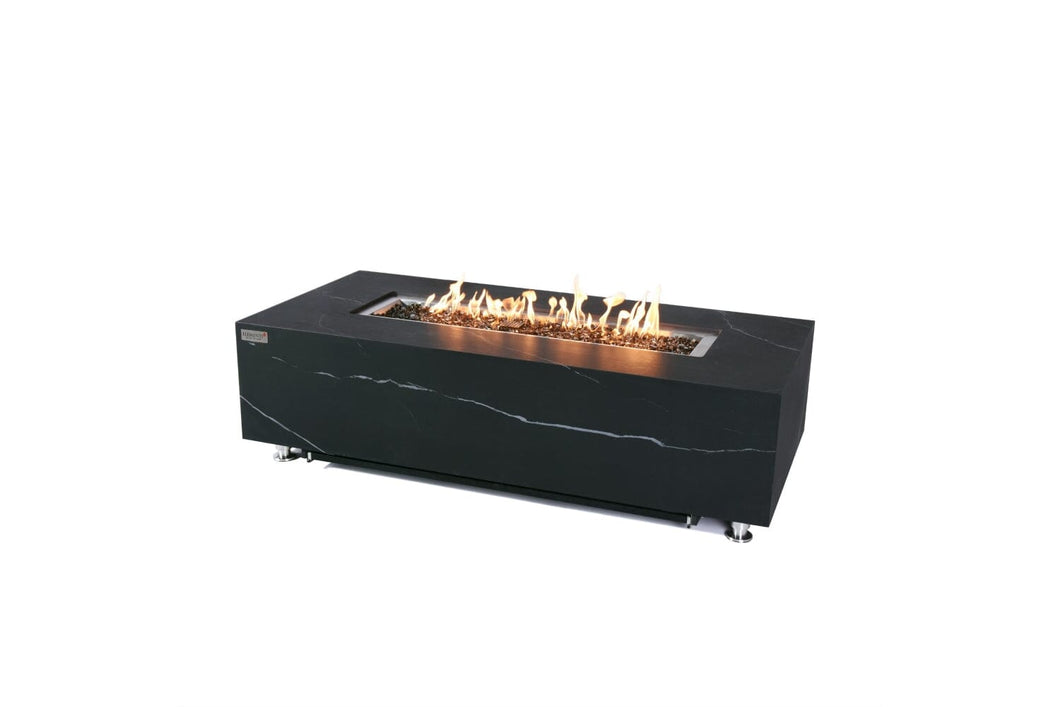 Elementi Plus Varna Marble/Porcelain Fire Table-Contemporary  OFP121BW