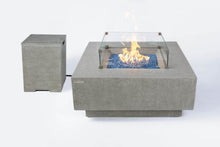 Load image into Gallery viewer, Elementi Plus Victoria Sandstone Square Fire Table-Contemporary OFG413LG