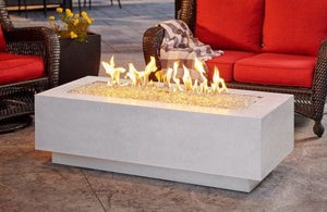 The Outdoor GreatRoom Company- Linear Fire Table-White Cove 54 inch CV-54WT