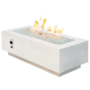 The Outdoor GreatRoom Company- Linear Fire Table-White Cove 54 inch CV-54WT