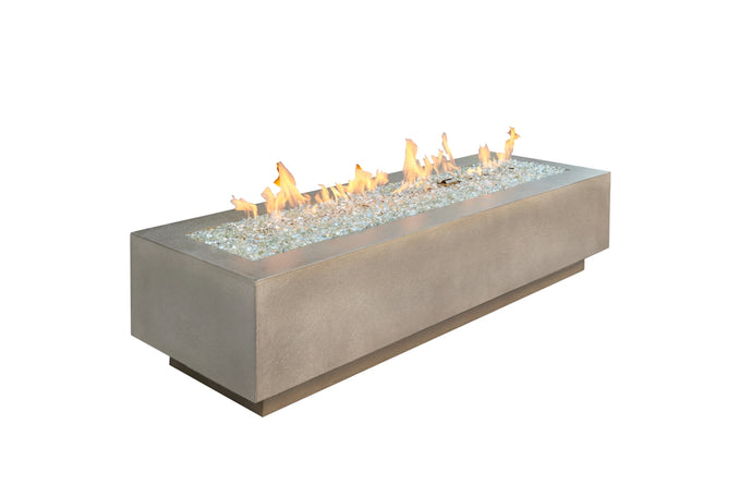 The Outdoor GreatRoom Company- Cove Linear Fire Table-Natural Grey 72 inch